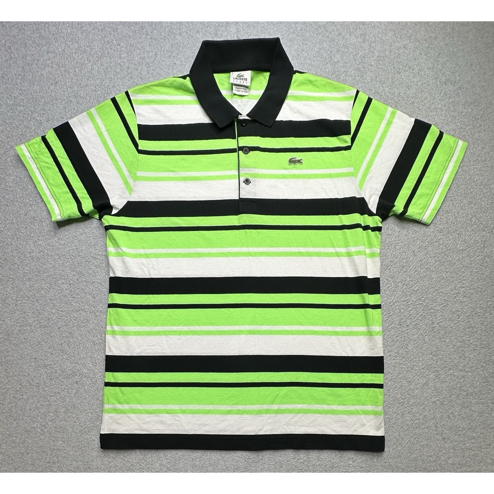 Lacoste Sport Polo Shirt Adult Extra Large Green Alligator Rugby Preppy Mens